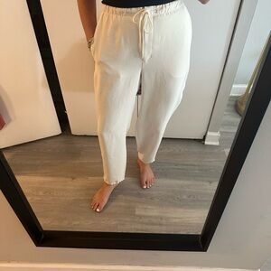Aritzia Light Birch Drawstring Pants